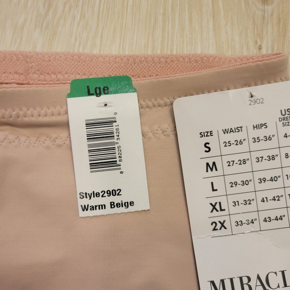 Miraclesuit Shapewear Leggings Womens Large Warm Beige Flexible Fit Style 2902 - Picture 5 of 9